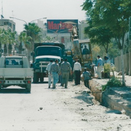 خط كهرباء شارع حيفا نابلس